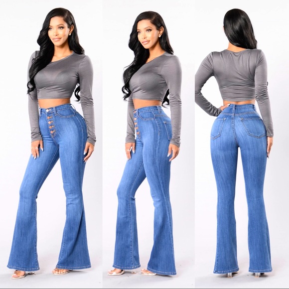 Fashion Nova Denim - Try Me Jeans - Medium Blue from Fashion Nova